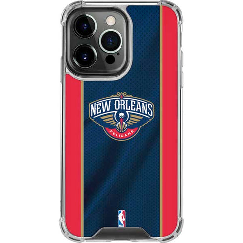 NBA New Orleans Pelicans Jersey iPhone 16 Pro Clear Case